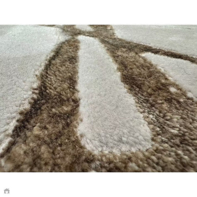 Aurora AU13 Mica Modern Geometric Distressed Metallic Shimmer Textured High-Density Soft Smooth Low Profile Polyblend Short-Pile Beige/Brown/Champagne/Taupe Rug-Asiatic Carpets-Rug Love - The Most Loved Rug Store