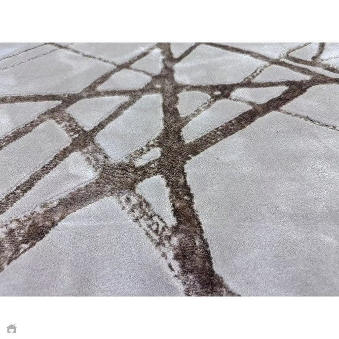 Aurora AU13 Mica Modern Geometric Distressed Metallic Shimmer Textured High-Density Soft Smooth Low Profile Polyblend Short-Pile Beige/Brown/Champagne/Taupe Rug-Asiatic Carpets-Rug Love - The Most Loved Rug Store