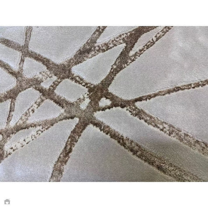 Aurora AU13 Mica Modern Geometric Distressed Metallic Shimmer Textured High-Density Soft Smooth Low Profile Polyblend Short-Pile Beige/Brown/Champagne/Taupe Rug-Asiatic Carpets-Rug Love - The Most Loved Rug Store