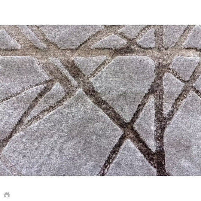 Aurora AU13 Mica Modern Geometric Distressed Metallic Shimmer Textured High-Density Soft Smooth Low Profile Polyblend Short-Pile Beige/Brown/Champagne/Taupe Rug-Asiatic Carpets-Rug Love - The Most Loved Rug Store