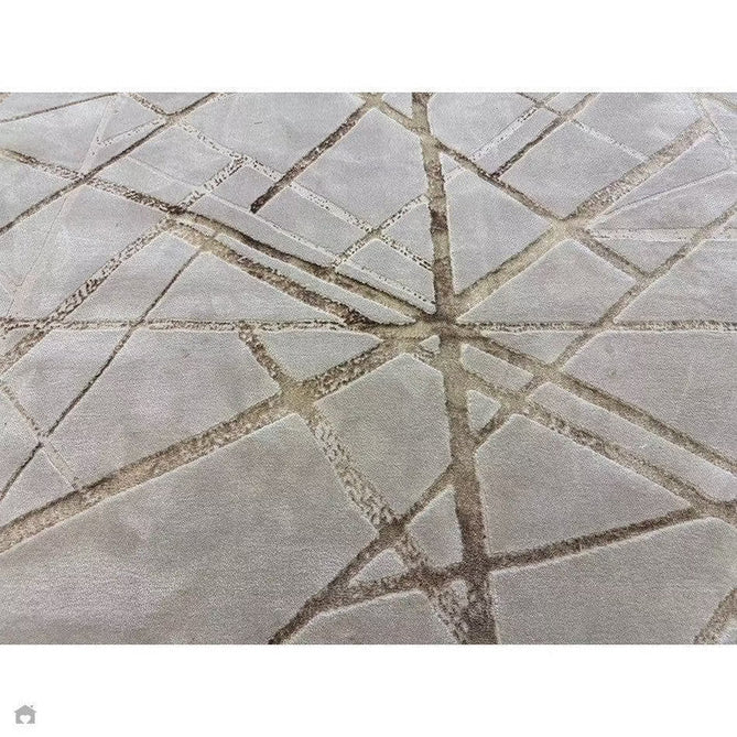 Aurora AU13 Mica Modern Geometric Distressed Metallic Shimmer Textured High-Density Soft Smooth Low Profile Polyblend Short-Pile Beige/Brown/Champagne/Taupe Rug-Asiatic Carpets-Rug Love - The Most Loved Rug Store