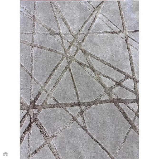 Aurora AU13 Mica Modern Geometric Distressed Metallic Shimmer Textured High-Density Soft Smooth Low Profile Polyblend Short-Pile Beige/Brown/Champagne/Taupe Rug-Asiatic Carpets-Rug Love - The Most Loved Rug Store