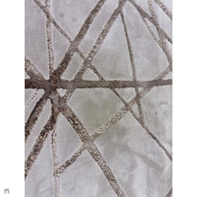 Aurora AU13 Mica Modern Geometric Distressed Metallic Shimmer Textured High-Density Soft Smooth Low Profile Polyblend Short-Pile Beige/Brown/Champagne/Taupe Rug-Asiatic Carpets-Rug Love - The Most Loved Rug Store