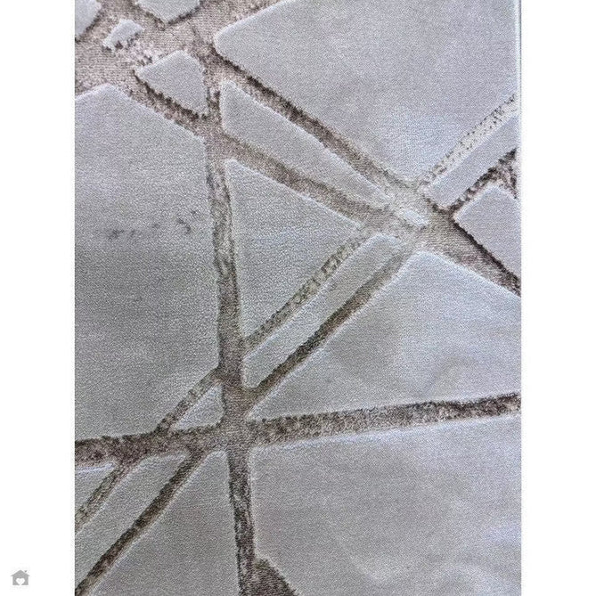 Aurora AU13 Mica Modern Geometric Distressed Metallic Shimmer Textured High-Density Soft Smooth Low Profile Polyblend Short-Pile Beige/Brown/Champagne/Taupe Rug-Asiatic Carpets-Rug Love - The Most Loved Rug Store