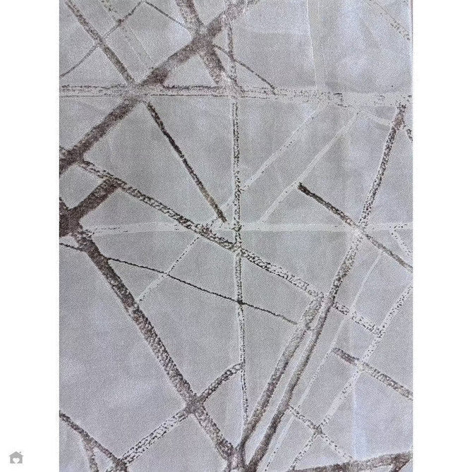 Aurora AU13 Mica Modern Geometric Distressed Metallic Shimmer Textured High-Density Soft Smooth Low Profile Polyblend Short-Pile Beige/Brown/Champagne/Taupe Rug-Asiatic Carpets-Rug Love - The Most Loved Rug Store