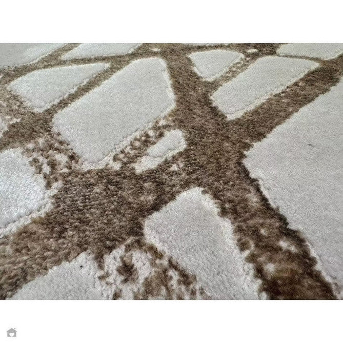 Aurora AU13 Mica Modern Geometric Distressed Metallic Shimmer Textured High-Density Soft Smooth Low Profile Polyblend Short-Pile Beige/Brown/Champagne/Taupe Rug-Asiatic Carpets-Rug Love - The Most Loved Rug Store