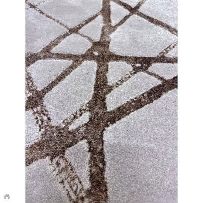 Aurora AU13 Mica Modern Geometric Distressed Metallic Shimmer Textured High-Density Soft Smooth Low Profile Polyblend Short-Pile Beige/Brown/Champagne/Taupe Rug-Asiatic Carpets-Rug Love - The Most Loved Rug Store