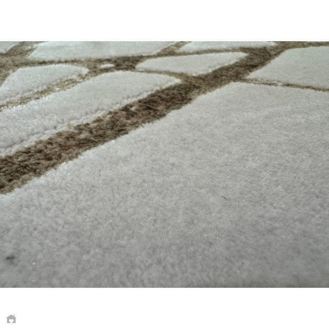 Aurora AU13 Mica Modern Geometric Distressed Metallic Shimmer Textured High-Density Soft Smooth Low Profile Polyblend Short-Pile Beige/Brown/Champagne/Taupe Rug-Asiatic Carpets-Rug Love - The Most Loved Rug Store