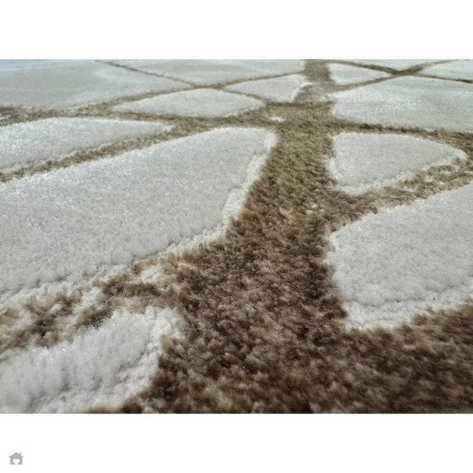 Aurora AU13 Mica Modern Geometric Distressed Metallic Shimmer Textured High-Density Soft Smooth Low Profile Polyblend Short-Pile Beige/Brown/Champagne/Taupe Rug-Asiatic Carpets-Rug Love - The Most Loved Rug Store