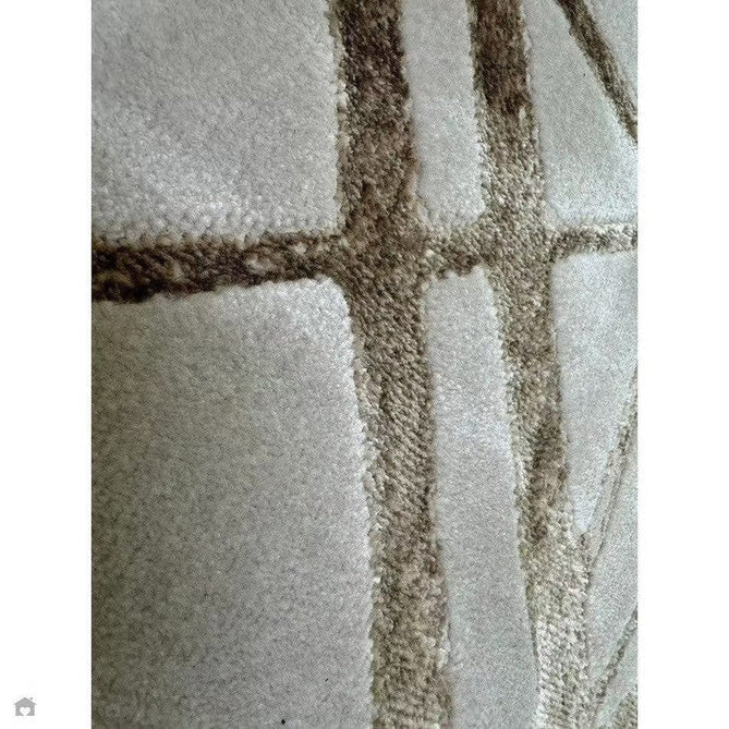 Aurora AU13 Mica Modern Geometric Distressed Metallic Shimmer Textured High-Density Soft Smooth Low Profile Polyblend Short-Pile Beige/Brown/Champagne/Taupe Rug-Asiatic Carpets-Rug Love - The Most Loved Rug Store