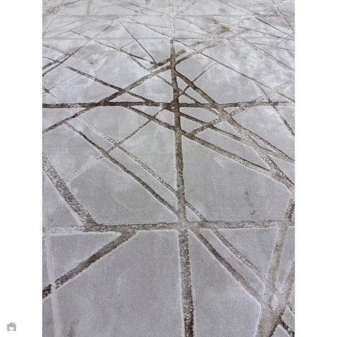 Aurora AU13 Mica Modern Geometric Distressed Metallic Shimmer Textured High-Density Soft Smooth Low Profile Polyblend Short-Pile Beige/Brown/Champagne/Taupe Rug-Asiatic Carpets-Rug Love - The Most Loved Rug Store