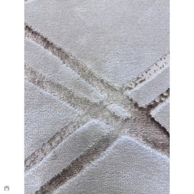 Aurora AU13 Mica Modern Geometric Distressed Metallic Shimmer Textured High-Density Soft Smooth Low Profile Polyblend Short-Pile Beige/Brown/Champagne/Taupe Rug-Asiatic Carpets-Rug Love - The Most Loved Rug Store