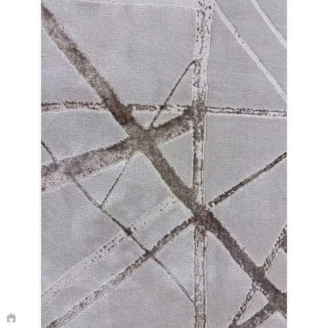 Aurora AU13 Mica Modern Geometric Distressed Metallic Shimmer Textured High-Density Soft Smooth Low Profile Polyblend Short-Pile Beige/Brown/Champagne/Taupe Rug-Asiatic Carpets-Rug Love - The Most Loved Rug Store