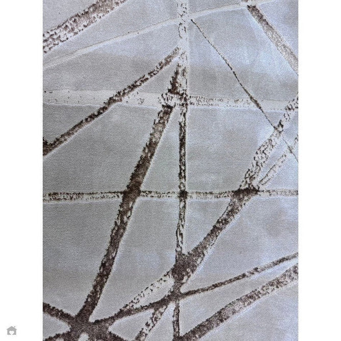 Aurora AU13 Mica Modern Geometric Distressed Metallic Shimmer Textured High-Density Soft Smooth Low Profile Polyblend Short-Pile Beige/Brown/Champagne/Taupe Rug-Asiatic Carpets-Rug Love - The Most Loved Rug Store