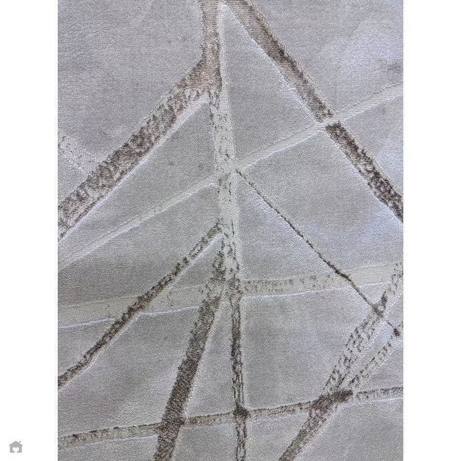 Aurora AU13 Mica Modern Geometric Distressed Metallic Shimmer Textured High-Density Soft Smooth Low Profile Polyblend Short-Pile Beige/Brown/Champagne/Taupe Rug-Asiatic Carpets-Rug Love - The Most Loved Rug Store