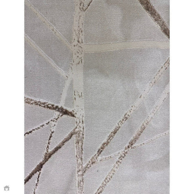 Aurora AU13 Mica Modern Geometric Distressed Metallic Shimmer Textured High-Density Soft Smooth Low Profile Polyblend Short-Pile Beige/Brown/Champagne/Taupe Rug-Asiatic Carpets-Rug Love - The Most Loved Rug Store