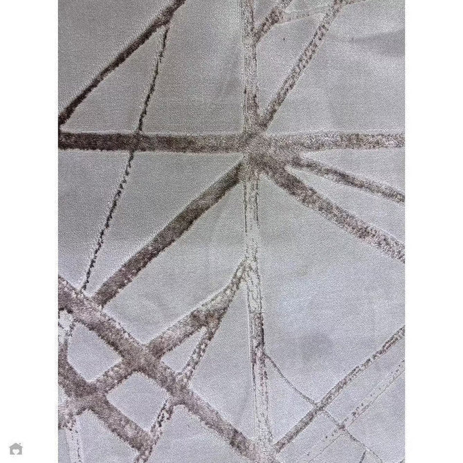 Aurora AU13 Mica Modern Geometric Distressed Metallic Shimmer Textured High-Density Soft Smooth Low Profile Polyblend Short-Pile Beige/Brown/Champagne/Taupe Rug-Asiatic Carpets-Rug Love - The Most Loved Rug Store