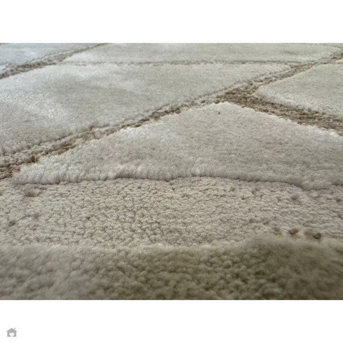 Aurora AU13 Mica Modern Geometric Distressed Metallic Shimmer Textured High-Density Soft Smooth Low Profile Polyblend Short-Pile Beige/Brown/Champagne/Taupe Rug-Asiatic Carpets-Rug Love - The Most Loved Rug Store