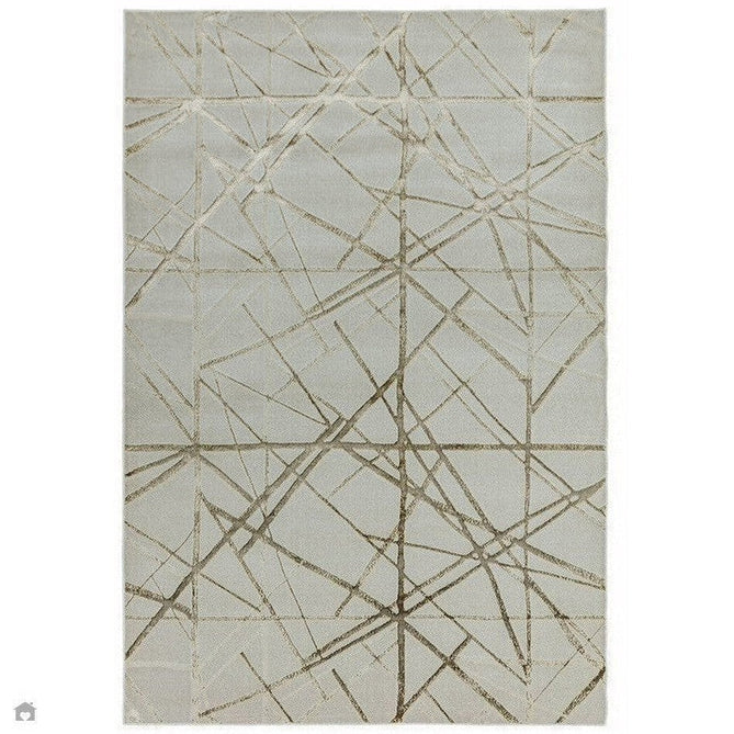 Aurora AU13 Mica Modern Geometric Distressed Metallic Shimmer Textured High-Density Soft Smooth Low Profile Polyblend Short-Pile Beige/Brown/Champagne/Taupe Rug-Asiatic Carpets-Rug Love - The Most Loved Rug Store