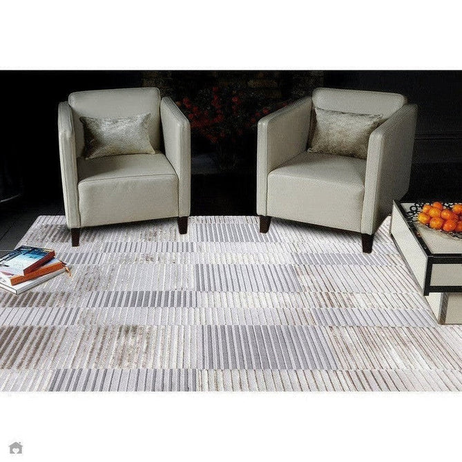 Aurora AU14 Ripple Modern Abstract Distressed Marbled Metallic Shimmer Textured High-Density Soft Smooth Low Profile Short-Pile Beige/Silver/Gold/Bronze/Champagne Rug-Asiatic Carpets-Rug Love - The Most Loved Rug Store