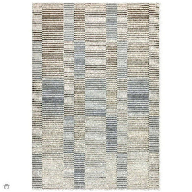 Aurora AU14 Ripple Modern Geometric Linear Distressed Metallic Shimmer Textured High-Density Soft Smooth Low Profile Polyblend Short-Pile Beige/Silver/Gold/Bronze/Champagne Rug-Asiatic Carpets-Rug Love - The Most Loved Rug Store