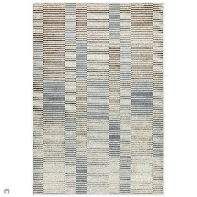 Aurora AU14 Ripple Modern Geometric Linear Distressed Metallic Shimmer Textured High-Density Soft Smooth Low Profile Polyblend Short-Pile Beige/Silver/Gold/Bronze/Champagne Rug-Asiatic Carpets-Rug Love - The Most Loved Rug Store