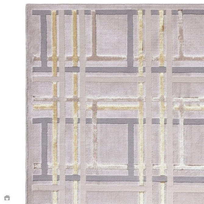 Aurora AU15 Elexus Modern Geometric Distressed Metallic Shimmer Textured High-Density Soft Smooth Low Profile Polyblend Short-Pile Beige/Silver/Gold/Bronze/Champagne Rug-Asiatic Carpets-Rug Love - The Most Loved Rug Store