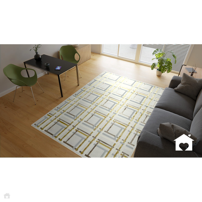 Aurora AU15 Elexus Modern Geometric Distressed Metallic Shimmer Textured High-Density Soft Smooth Low Profile Polyblend Short-Pile Beige/Silver/Gold/Bronze/Champagne Rug-Asiatic Carpets-Rug Love - The Most Loved Rug Store