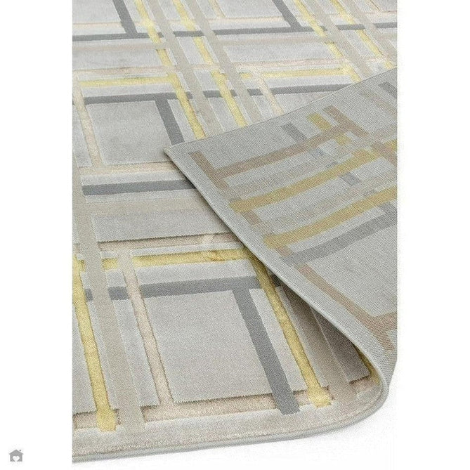 Aurora AU15 Elexus Modern Geometric Distressed Metallic Shimmer Textured High-Density Soft Smooth Low Profile Polyblend Short-Pile Beige/Silver/Gold/Bronze/Champagne Rug-Asiatic Carpets-Rug Love - The Most Loved Rug Store