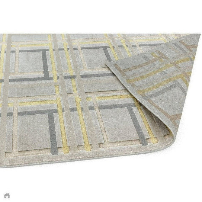 Aurora AU15 Elexus Modern Geometric Distressed Metallic Shimmer Textured High-Density Soft Smooth Low Profile Polyblend Short-Pile Beige/Silver/Gold/Bronze/Champagne Rug-Asiatic Carpets-Rug Love - The Most Loved Rug Store