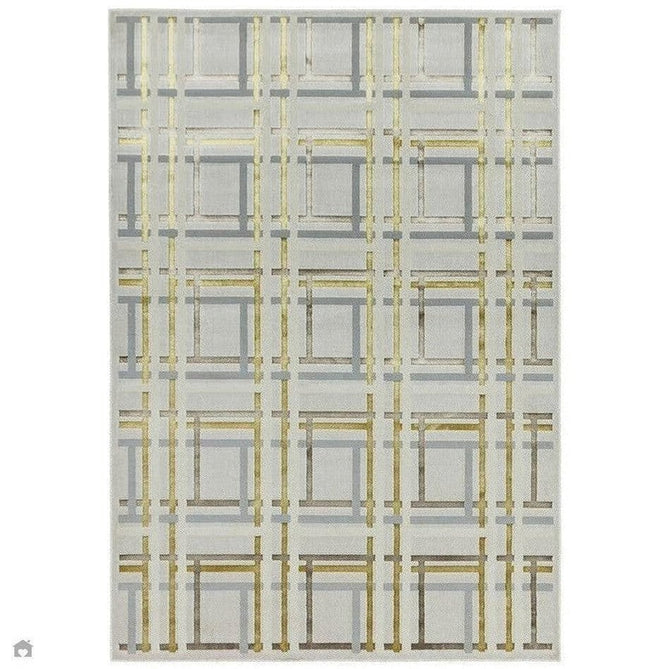 Aurora AU15 Elexus Modern Geometric Distressed Metallic Shimmer Textured High-Density Soft Smooth Low Profile Polyblend Short-Pile Beige/Silver/Gold/Bronze/Champagne Rug-Asiatic Carpets-Rug Love - The Most Loved Rug Store