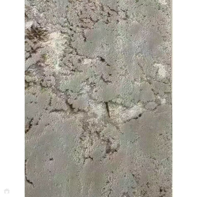 Aurora AU16 Strata Modern Abstract Distressed Marbled Metallic Shimmer Textured High-Density Soft Smooth Low Profile Polyblend Short-Pile Beige/Bronze/Brown/Champagne/Grey Runner