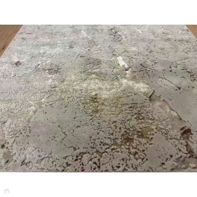 Aurora AU16 Strata Modern Abstract Distressed Marbled Metallic Shimmer Textured High-Density Soft Smooth Low Profile Polyblend Short-Pile Beige/Bronze/Brown/Champagne/Grey Rug-Asiatic Carpets-Rug Love - The Most Loved Rug Store
