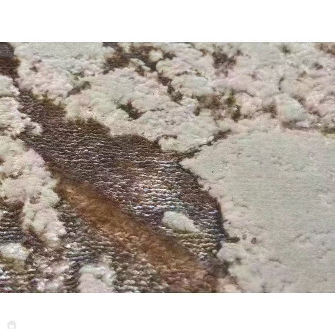 Aurora AU16 Strata Modern Abstract Distressed Marbled Metallic Shimmer Textured High-Density Soft Smooth Low Profile Polyblend Short-Pile Beige/Bronze/Brown/Champagne/Grey Rug-Asiatic Carpets-Rug Love - The Most Loved Rug Store