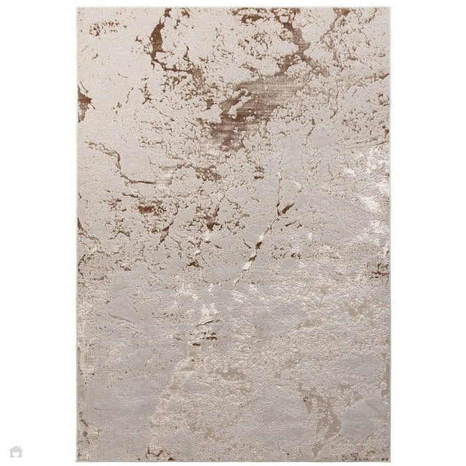 Aurora AU16 Strata Modern Abstract Distressed Marbled Metallic Shimmer Textured High-Density Soft Smooth Low Profile Polyblend Short-Pile Beige/Bronze/Brown/Champagne/Grey Rug-Asiatic Carpets-Rug Love - The Most Loved Rug Store