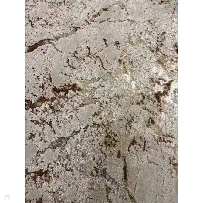 Aurora AU16 Strata Modern Abstract Distressed Marbled Metallic Shimmer Textured High-Density Soft Smooth Low Profile Polyblend Short-Pile Beige/Bronze/Brown/Champagne/Grey Rug-Asiatic Carpets-Rug Love - The Most Loved Rug Store