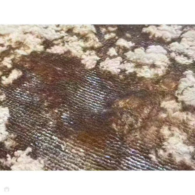 Aurora AU16 Strata Modern Abstract Distressed Marbled Metallic Shimmer Textured High-Density Soft Smooth Low Profile Polyblend Short-Pile Beige/Bronze/Brown/Champagne/Grey Rug-Asiatic Carpets-Rug Love - The Most Loved Rug Store