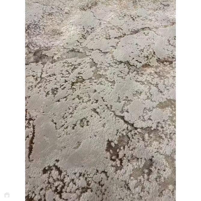 Aurora AU16 Strata Modern Abstract Distressed Marbled Metallic Shimmer Textured High-Density Soft Smooth Low Profile Polyblend Short-Pile Beige/Bronze/Brown/Champagne/Grey Rug-Asiatic Carpets-Rug Love - The Most Loved Rug Store