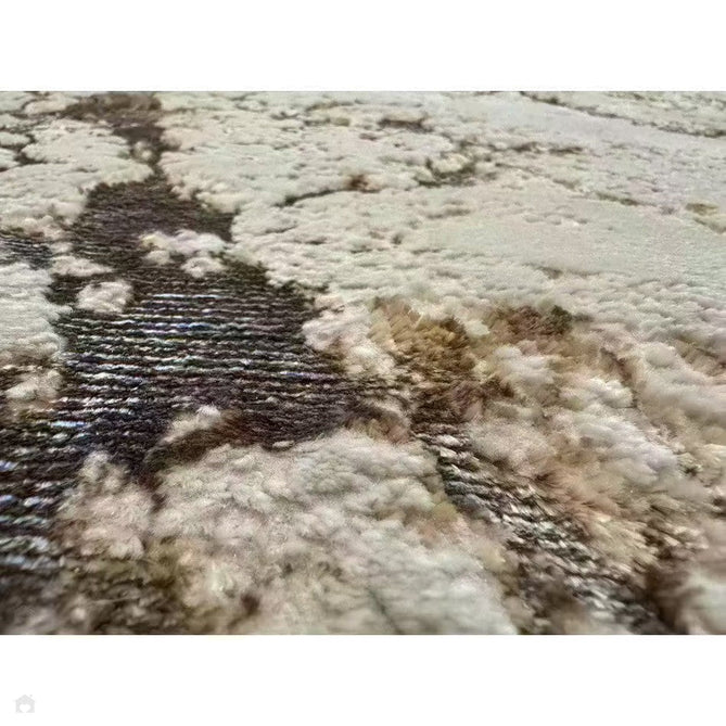 Aurora AU16 Strata Modern Abstract Distressed Marbled Metallic Shimmer Textured High-Density Soft Smooth Low Profile Polyblend Short-Pile Beige/Bronze/Brown/Champagne/Grey Rug-Asiatic Carpets-Rug Love - The Most Loved Rug Store