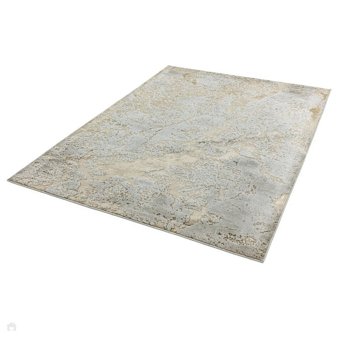 Aurora AU16 Strata Modern Abstract Distressed Marbled Metallic Shimmer Textured High-Density Soft Smooth Low Profile Polyblend Short-Pile Beige/Bronze/Brown/Champagne/Grey Rug-Asiatic Carpets-Rug Love - The Most Loved Rug Store