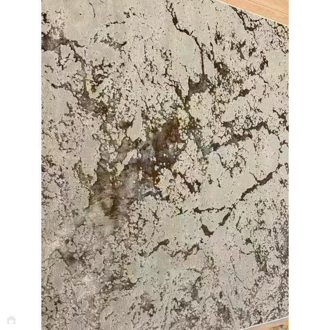 Aurora AU16 Strata Modern Abstract Distressed Marbled Metallic Shimmer Textured High-Density Soft Smooth Low Profile Polyblend Short-Pile Beige/Bronze/Brown/Champagne/Grey Rug-Asiatic Carpets-Rug Love - The Most Loved Rug Store