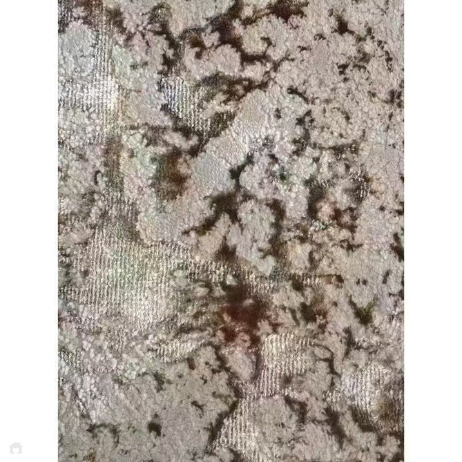 Aurora AU16 Strata Modern Abstract Distressed Marbled Metallic Shimmer Textured High-Density Soft Smooth Low Profile Polyblend Short-Pile Beige/Bronze/Brown/Champagne/Grey Rug-Asiatic Carpets-Rug Love - The Most Loved Rug Store