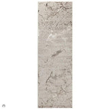 Aurora AU16 Strata Modern Abstract Distressed Marbled Metallic Shimmer Textured High-Density Soft Smooth Low Profile Polyblend Short-Pile Beige/Bronze/Brown/Champagne/Grey Runner