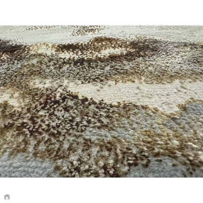 Aurora AU17 Linea Modern Abstract Distressed Marbled Metallic Shimmer Textured High-Density Soft Smooth Low Profile Polyblend Short-Pile Beige/Bronze/Brown/Champagne/Grey Rug-Asiatic Carpets-Rug Love - The Most Loved Rug Store