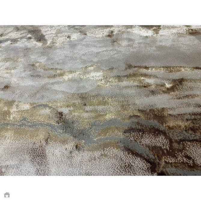 Aurora AU17 Linea Modern Abstract Distressed Marbled Metallic Shimmer Textured High-Density Soft Smooth Low Profile Polyblend Short-Pile Beige/Bronze/Brown/Champagne/Grey Rug-Asiatic Carpets-Rug Love - The Most Loved Rug Store
