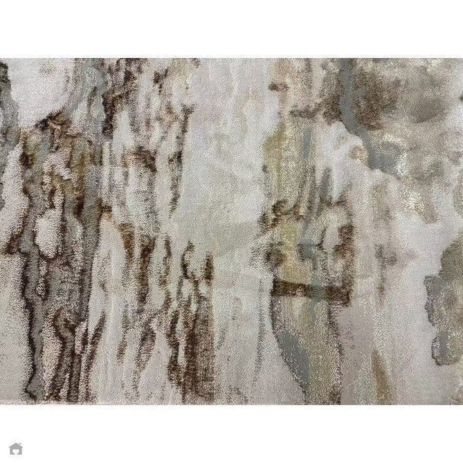 Aurora AU17 Linea Modern Abstract Distressed Marbled Metallic Shimmer Textured High-Density Soft Smooth Low Profile Polyblend Short-Pile Beige/Bronze/Brown/Champagne/Grey Rug-Asiatic Carpets-Rug Love - The Most Loved Rug Store