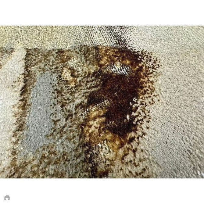 Aurora AU17 Linea Modern Abstract Distressed Marbled Metallic Shimmer Textured High-Density Soft Smooth Low Profile Polyblend Short-Pile Beige/Bronze/Brown/Champagne/Grey Rug-Asiatic Carpets-Rug Love - The Most Loved Rug Store