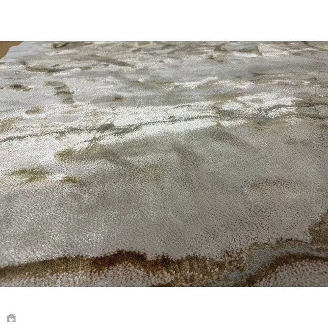 Aurora AU17 Linea Modern Abstract Distressed Marbled Metallic Shimmer Textured High-Density Soft Smooth Low Profile Polyblend Short-Pile Beige/Bronze/Brown/Champagne/Grey Rug-Asiatic Carpets-Rug Love - The Most Loved Rug Store