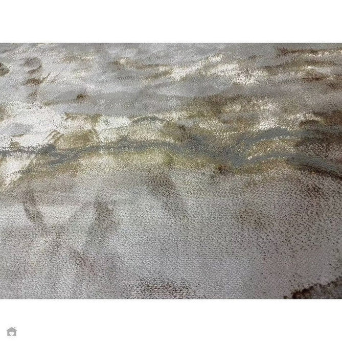 Aurora AU17 Linea Modern Abstract Distressed Marbled Metallic Shimmer Textured High-Density Soft Smooth Low Profile Polyblend Short-Pile Beige/Bronze/Brown/Champagne/Grey Rug-Asiatic Carpets-Rug Love - The Most Loved Rug Store