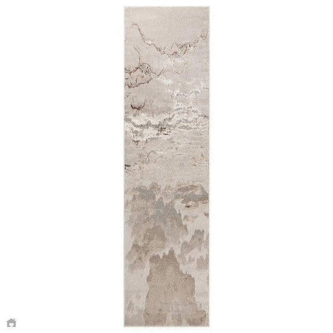 Aurora AU17 Linea Modern Abstract Distressed Marbled Metallic Shimmer Textured High-Density Soft Smooth Low Profile Polyblend Short-Pile Beige/Bronze/Brown/Champagne/Grey Rug-Asiatic Carpets-Rug Love - The Most Loved Rug Store